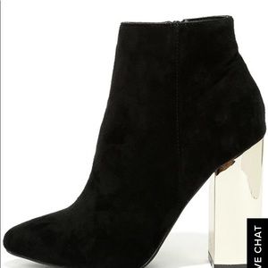 Black Suede Ankle Booties